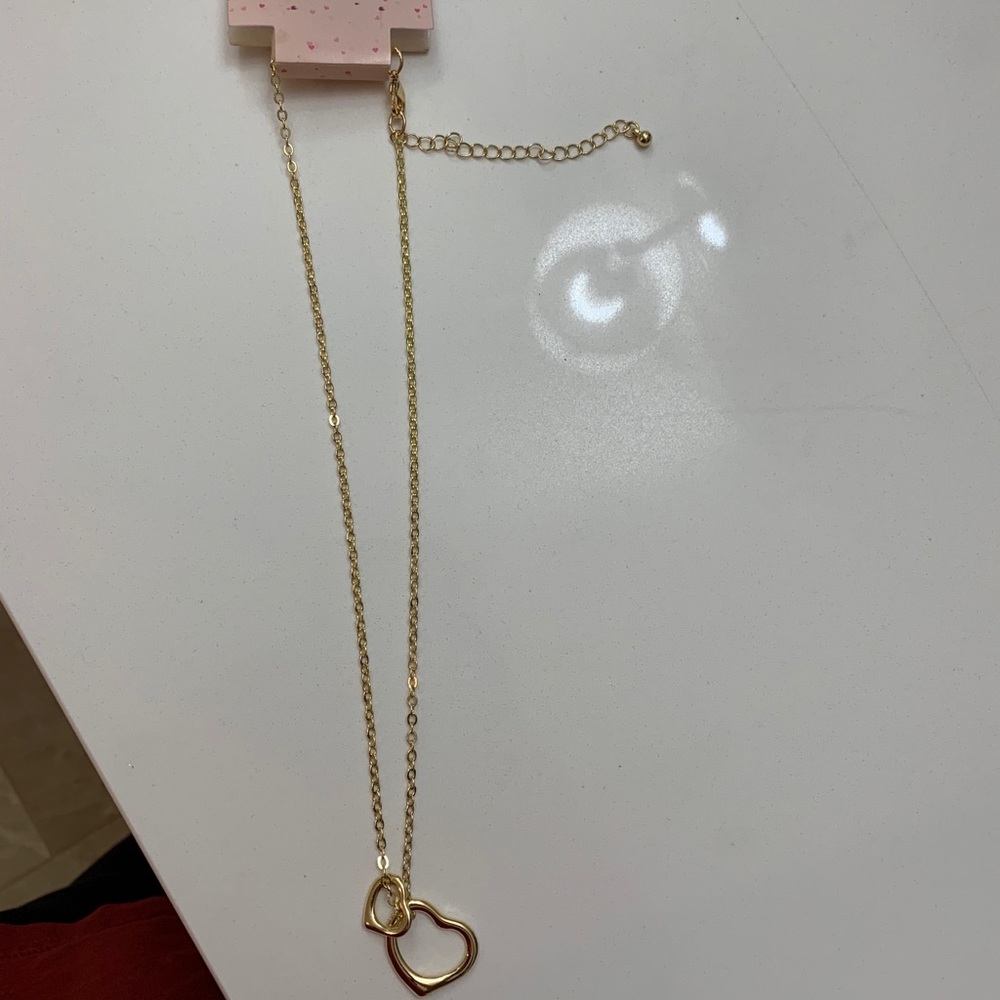 Gold heart necklace